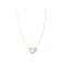 Aiwanto Necklace Neck Chain With Heart Shape Pendant Simple Gold Necklace Beautiful Gift Womens Girls Necklace