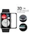 Fitme طقم لاصقات حماية للشاشة 3D لساعة هواوي ووتش فيت مكون من 4 قطع. أسود/شفاف.
