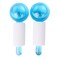 Generic-Blue 2PCS Ice Roller Globes Facial Roller Cold Skin Massagers Crystal Glass Ball for Redness Soothing Face Wrinkle Remover Beauty Care Tool