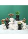 Generic Ceramic Succulent White Plant Pot Creative Human Shaped Small Cactus Pots Flower Pots Mini Plant Planters For Desktop Usage Home Decoration, Man 2