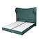 In House Lisbon Velvet Bed Frame - King - 200x180 cm - Turquoise