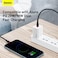 Baseus 1M USB C To Lightning 20W QC3.0 Power Delivery Nylon Braided Cable For Iphone 14 13 13 Pro 12 Pro Max 12 11 X XS XR 8 Plus Ipad Red / Black