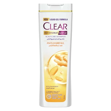Clear Anti Hair Fall Anti-Dandruff Shampoo With Ginger Root - 360 ml