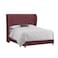 In House Roma Velvet Bed Frame - Queen - 200x150 cm - Dark Pink