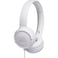 JBL T500 On Ear Wired Headphones With Mic White