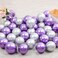 Party Time 50-Pieces 12" Purple and SIlver Chrome Balloons, Shiny Metallic Balloons, High-Quality Latex Balloons Set For Wedding D&eacute;cor, Bridal Shower, Birthday Party Decorations - Party Supplies