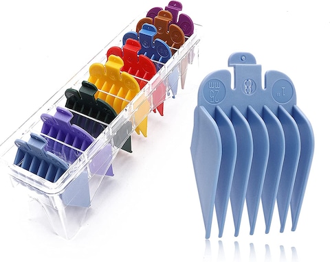 Afanso Professional Hair Clipper Guards, 8 Colors Coded Comb Attachment, Hair Clipper Guide Combs Cutting Guides/Combs #3170-400- 1/8&rdquo; To 1&rdquo;, Compatible With Most Wahl Clippers