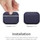 Elago Silicone Hang designed for Airpods Pro 2nd Gen (2022) case cover with Carabiner - Jean Indigo