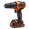 Black &amp; Decker Drill With Bit Kit A7186-XJ 18V And Lithium Battery 1.5Ah 1 PCS