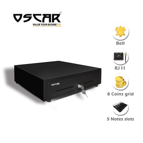 OSCAR Point of Sale POS System J1900 / 4GB RAM / 64 SSD   15&quot; Touchscreen POS Terminal + Thermal Receipt Printer 80mm + Cash Register Drawer 5Notes 8Coins + Barcode Scanner 1D (Without POS Software)
