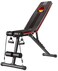 Marshal Fitness Adjustable Sit up Bench Home Use Abdominal Trainer with Six Level of Adjustment-MFDS-S045
