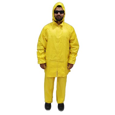 Buy Workman Rain Suit Poly Dw 02 Yellow 4XL Online | Carrefour UAE