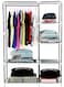 Generic Portable, Multifunctional Fabric Wardrobe/Cloth Cabinet Closet Clothing Storage Organizer With Cover, Non Woven Fabrics (105*45*175Cm)