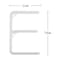 LED Neon Flex Letter Light E 30x21cm