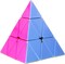 Fiddlys Pyramid Super Speed Sticker-Less Triangle Puzzle Cube, 3X3