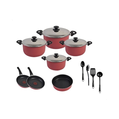 Tefal Minute Cookware Set - 15 Counts - Multicolour