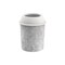 Cosmoplast IFHHDB003 Ceramic Round Dust Bins, Detachable Lid, for Waste Disposal, Office and Home Decor, 20&quot; x 26&quot;, Matte Finish