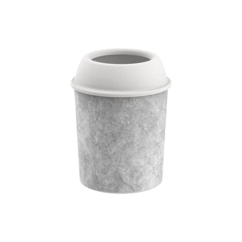 Cosmoplast IFHHDB003 Ceramic Round Dust Bins, Detachable Lid, for Waste Disposal, Office and Home Decor, 20&quot; x 26&quot;, Matte Finish