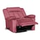 In House Velvet Rocking &amp; Rotating Recliner Chair - Dark Pink - AB05
