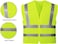 AL ARQAM High Visibility Reflective Safety Vest With Breathable Mesh Material Heavy Duty Safety Vest (3-XL)