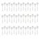 Mozaik Mini Recyclable Tasting Spoons Silver 48 Piece
