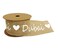 Jute Burlap Ribbon Beige and White with Heart Dubai Print 5M Roll