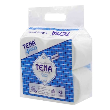Tena Toilet Roll White 4 Pack
