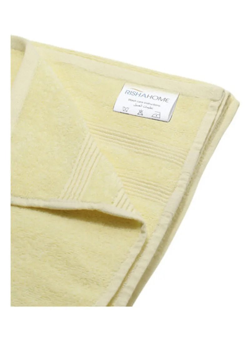 RISHAHOME Bath Towel Yellow 70x140cm