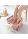 Generic Foot Soaking Bath Basin With Massage Roller Pink 21Cm