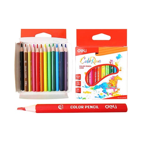 Deli Colored Pencils - 12 Colors