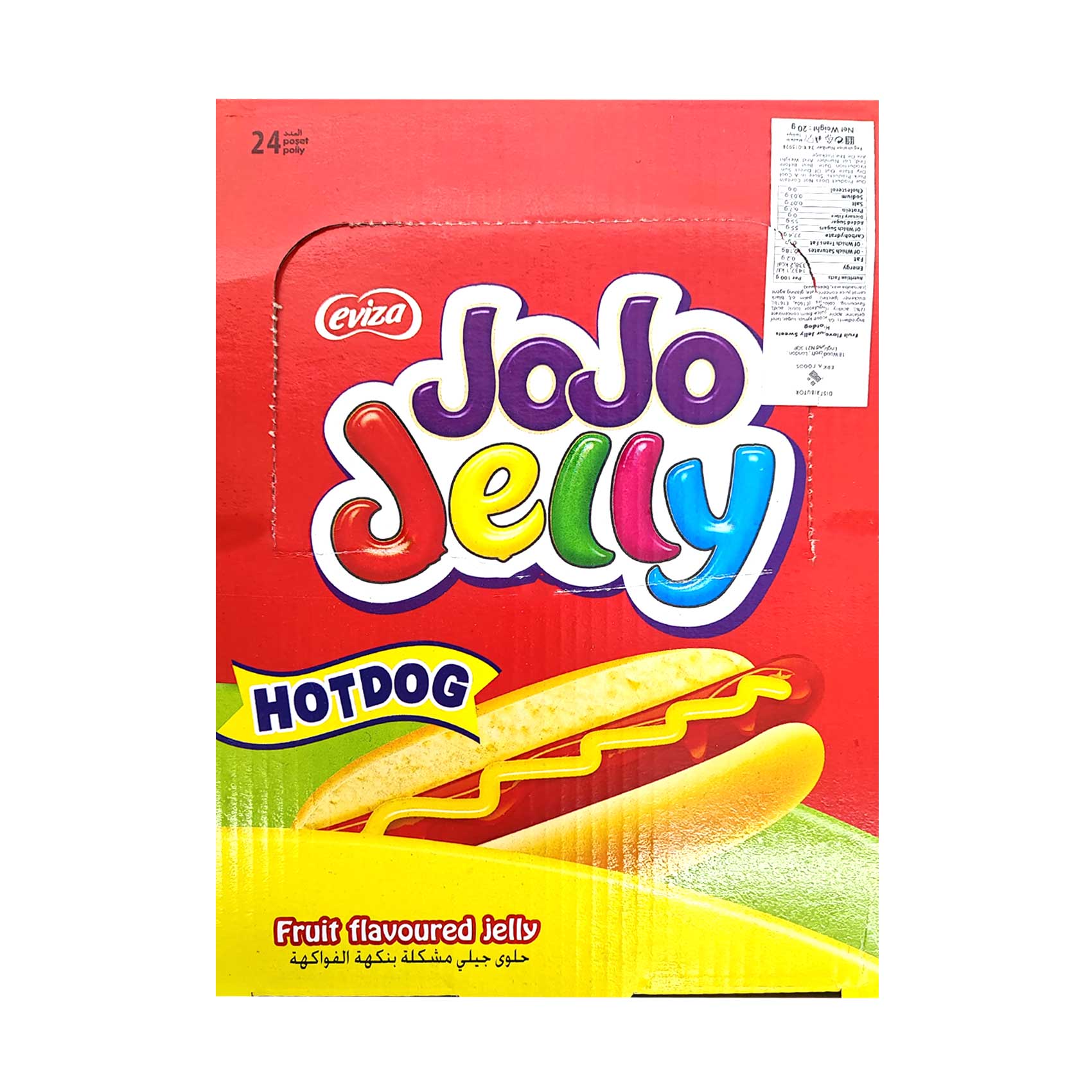 Buy Eviza Jojo Jelly Assorted 20gx24 Pieces Online | Carrefour Qatar