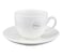Shallow Cup and Saucer Set, White, 200ml, TS-WH-60, 6 Pcs Set