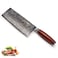 YARENH 7 Inch Chinese Cleaver Knife - 73 Layers Japanese Damascus Stainless Steel - Full Tang - Natural Dalbergia Wood Handle - With Gift Box