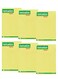 Fantastick 6-Piece Sticky Notes 4x6 Inch Size Yellow