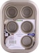 Royalford 6 Cup Muffin Pan 29.4X21X3.5cm 0.5mm1X12