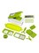 Generic 11-Piece Fruit And Vegetable Chopper And Slicer Set Green