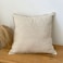 Luna Home 1 Piece 50*50cm Size, 100% Linen Cushion Cover, Solid Beige