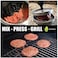 Stainless Steel 1 Set 12 cm Hamburger Press Aluminum Alloy Round Hamburger Meat Beef Grill Burger Press Patty Maker Mold Kitchen Accessories Cooking Meat Tools
