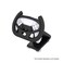 Generic-Black Gaming Steering Wheel Replacement for PS5 Game Remote Controller Real Racing Wheel Driving Gaming Handle Compatible with Sony PlayStation 5
