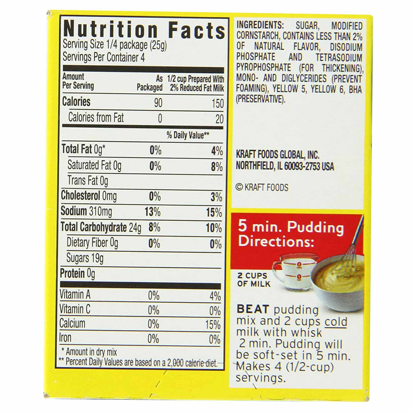 Jell-O Pudding Lemon 96 Gram product thumbnail 3