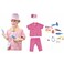 FITTO Nurse Costume for Kids with Accessories, Hospital Costumes for Pretend Play and Halloween, Small