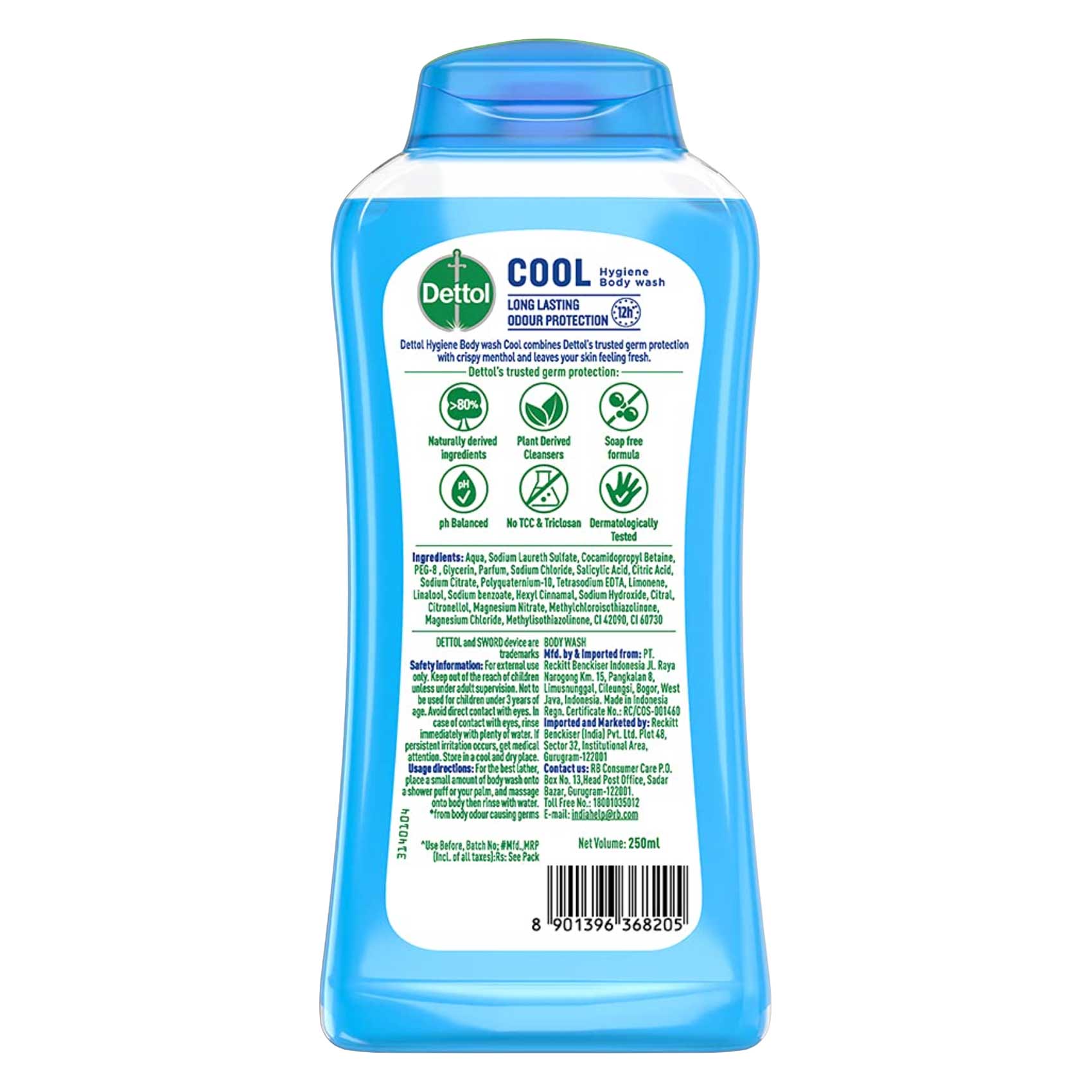Dettol Shower Gel Cool 250 Ml product thumbnail 2