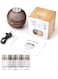 Wtrtr 150ml USB Wood Grain Humidifier And 5 Bottle Essential Oils Ultrasonic Essential Oil Diffuser