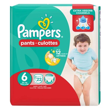 Pampers Pants Premium Care Diaper Extra Large Size 6 22 Count 16Kg