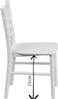 LANNY Furniture Plastic Baby Chair Bamboo Desgin Kids Chair BAMBOOBABY for Party Dining-White