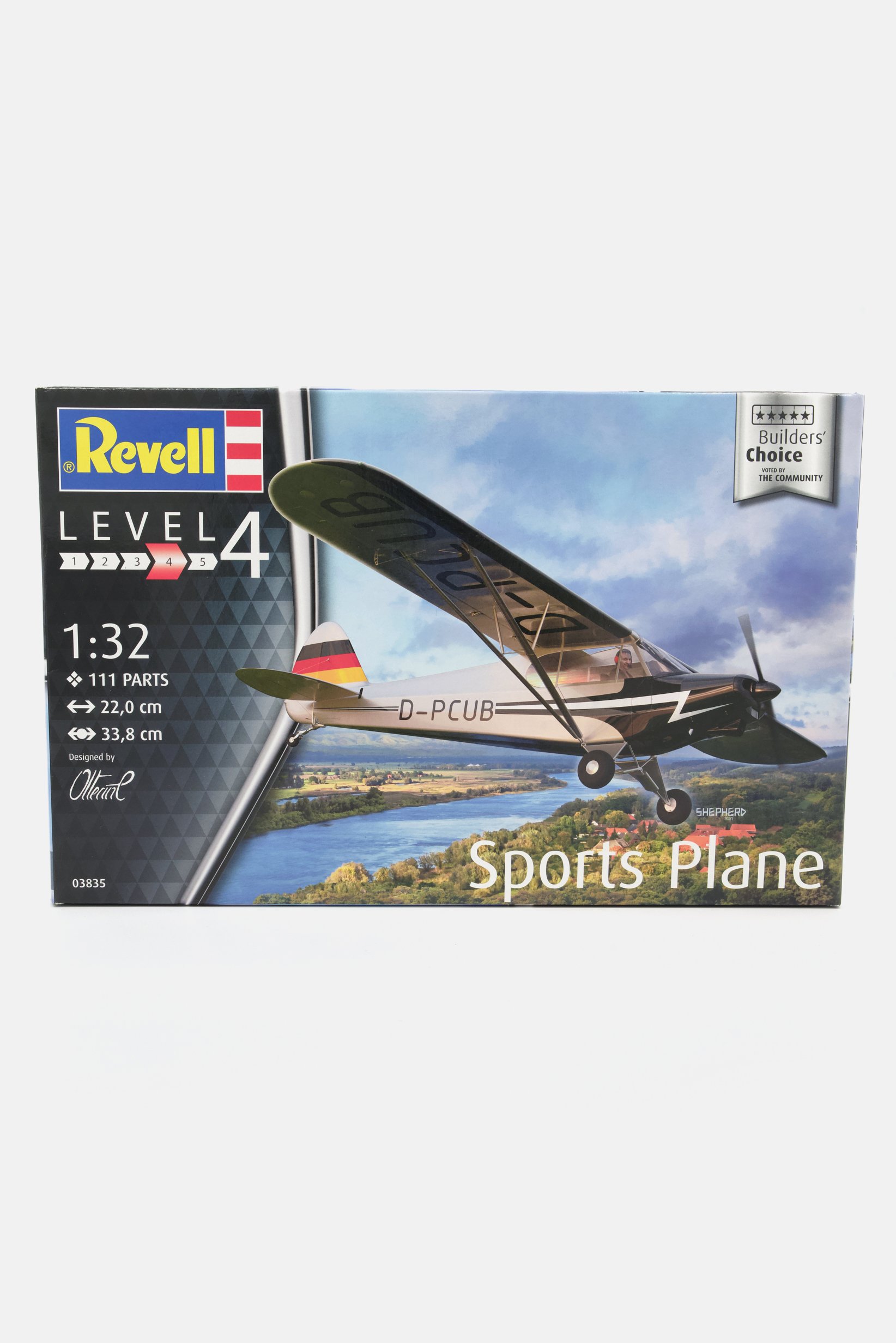 Revell Level 4 Sports Plane, Black/White