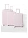 Partner 3-Piece Textured Checkered Luggage Trolley Set, Pink