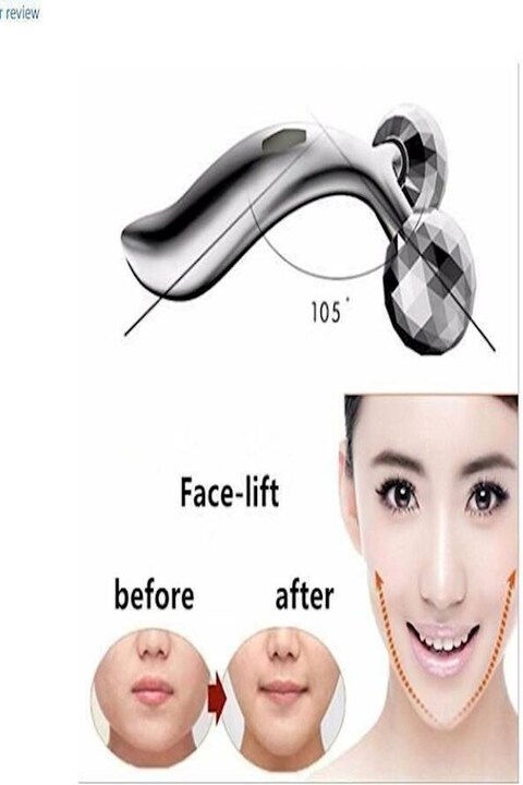 Generic Rolling Facial Massager Silver