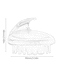 Generic Portable Head Scalp Massage Shampoo Brush Blue