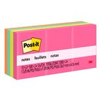 Buy Post-it Notes Neon Colors 653AN. 1.5 x 2 in (38 mm x 51 mm), 100 sheets/pad, 12 pads/pack in UAE